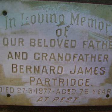 PARTRIDGE Bernard James -1977