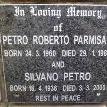 PARMISAN Petro Roberto 1960-1980 :: PARMISAN Silvano Petro 1936-2000