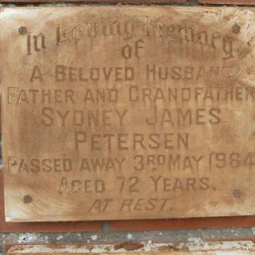 PETERSEN Sydney James -1984