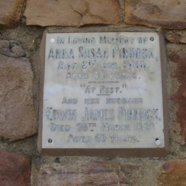 PINNOCK Edwin James -1949 &amp; Anna Susan -1948 