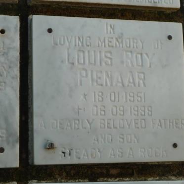 PIENAAR Louis Roy 1951-1988