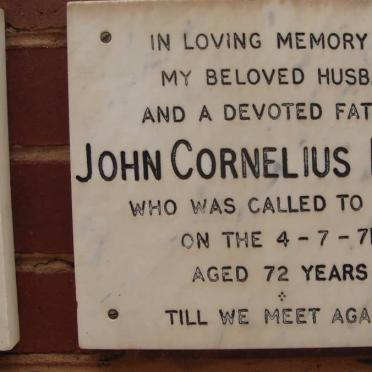 PITOUT John Cornelius -1971