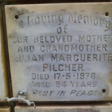 PILCHER Lilian Marguerite -1978