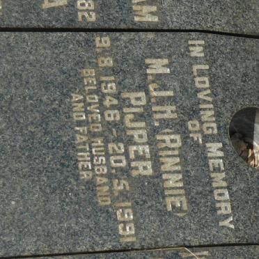 PIJPER M.J.H. 1946-1991