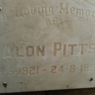 PITTS Alon 1921-1990