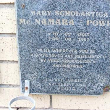 POWER Mary Scholastiga, Mc Namara 1923-1997