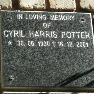 POTTER Cyril Harris 1930-2001