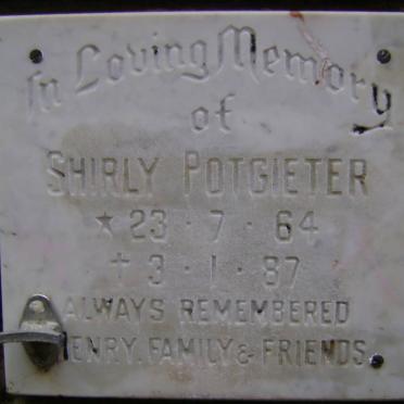 POTGIETER Shirly 1964-1987