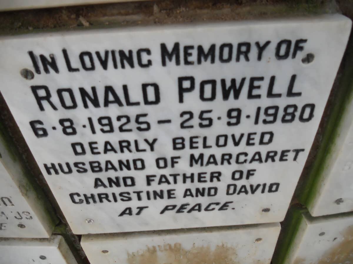 POWELL Ronald 1925-1980