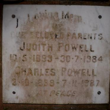 POWELL Charles 1898-1987 &amp; Judith 1899-1984