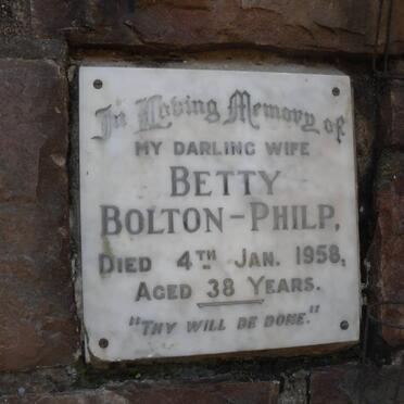 PHILP Betty, Bolton -1958