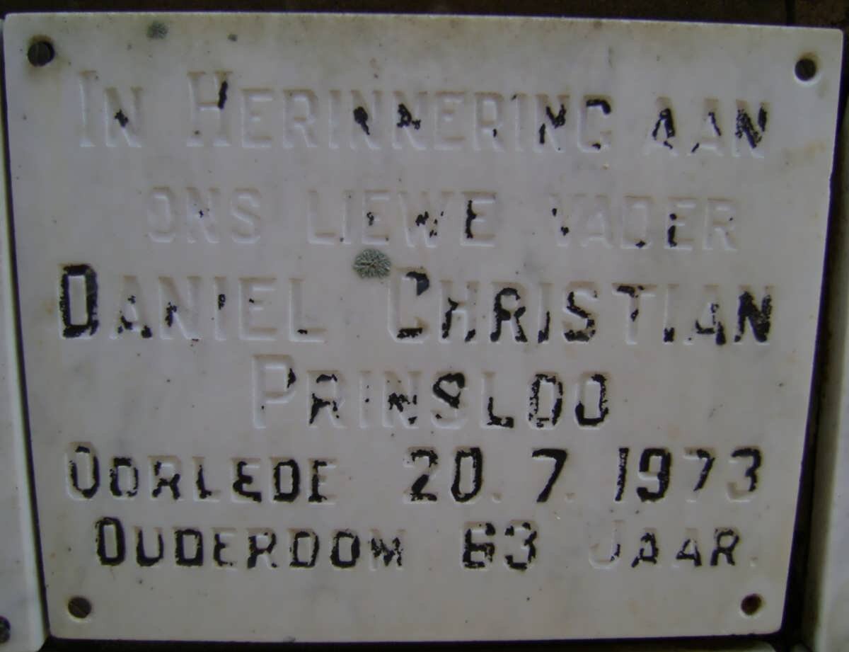 PRINSLOO Daniel Christian -1973