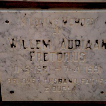 PRETORIUS Willem Adriaan 1921-1991