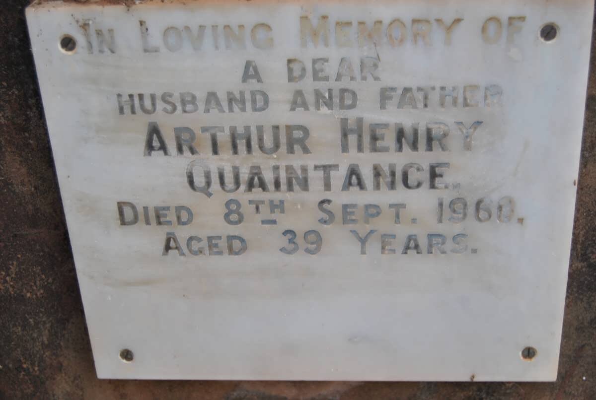 QUAINTANCE Arthur Henry -1960