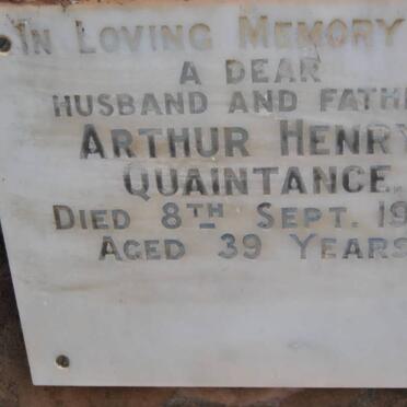 QUAINTANCE Arthur Henry -1960