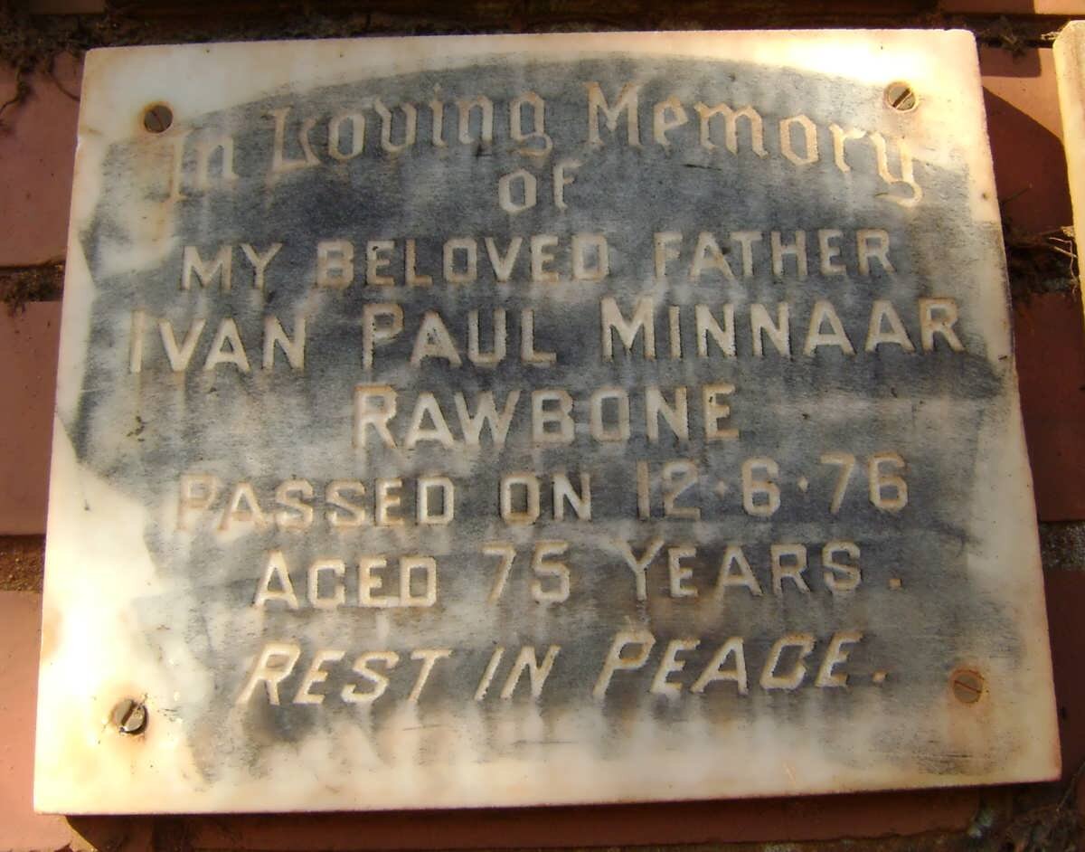RAWBONE Ivan Paul Minnaar -1976