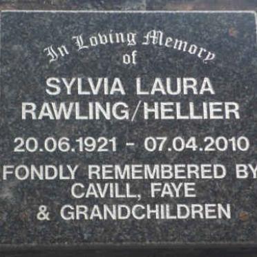RAWLING Sylvia Laura nee HELLIER 1921-2010