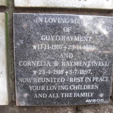 RAYMENT Guy O. 1916-1984 &amp; Cornelia R. NELL 1918-1997