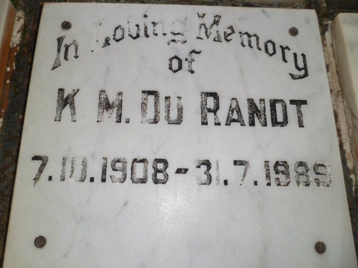 RANDT K.M., du 1908-1989