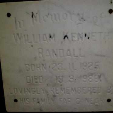 RANDALL William Kenneth 1925-1986