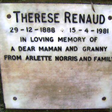 RENAUD Therese 1888-1981