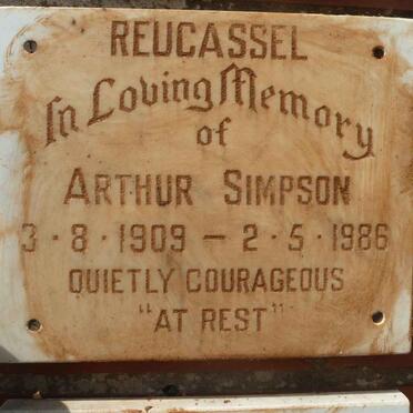 REUCASSEL Arthur Simpson 1909-1986