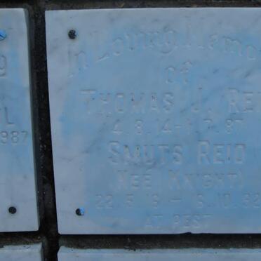 REID Thomas J. 1914-1987 &amp; Smuts KNIGHT 1916-1992