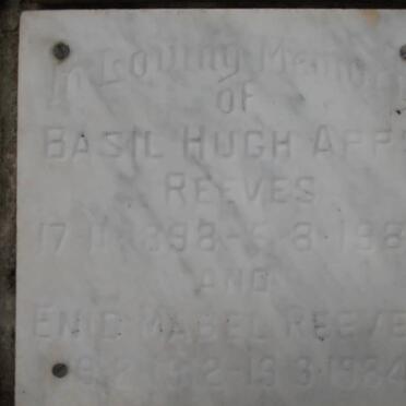 REEVES Basil Hugh 1898-1980 &amp; Enid Mabel 1912-1984