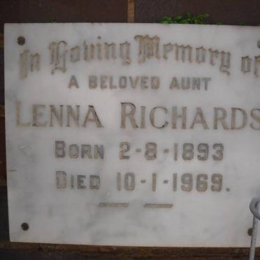 RICHARDS Lenna 1893-1969