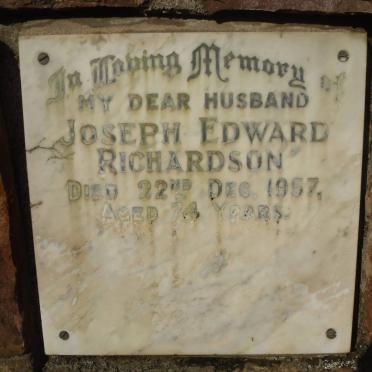 RICHARDSON Joseph Edward -1957
