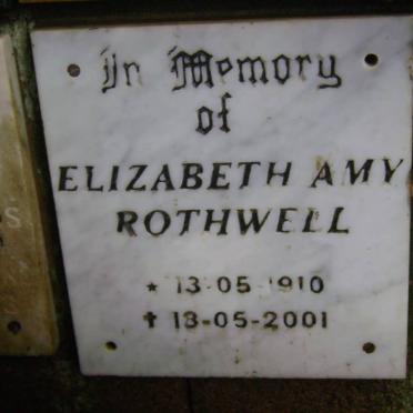 ROTHWELL Elizabeth Amy 1910-2001