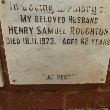 ROUGHTON Henry Samuel -1973