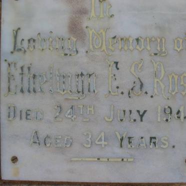 ROSE Ethelwyn E.S. -1943