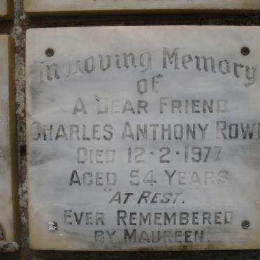 ROWE Charles Anthony -1977