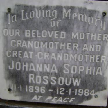 ROSSOUW Johanna Sophia 1896-1984