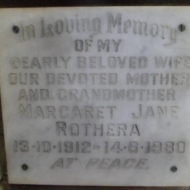 ROTHERA Margaret Jane 1912-1980