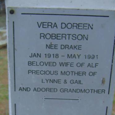 ROBERTSON Vera Doreen nee DRAKE 1918-1991