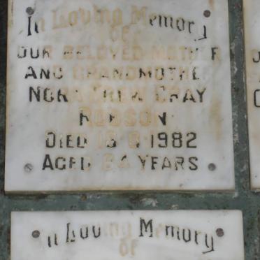 ROBSON Nora Trew Gray -1982