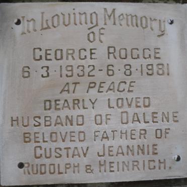ROGGE George 1932-1981
