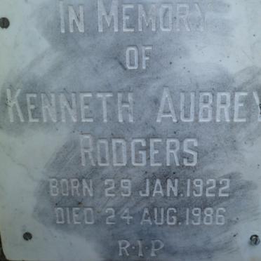 RODGERS Kenneth Aubrey 1922-1986