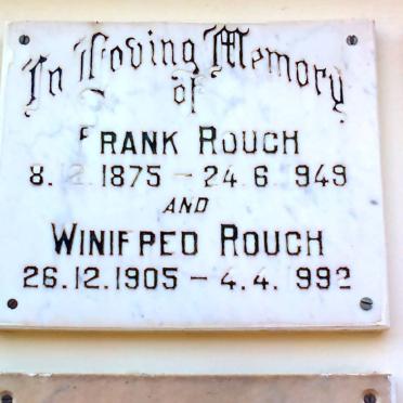 ROUCH Frank 1875-1949 &amp; Winifred 1905-1992