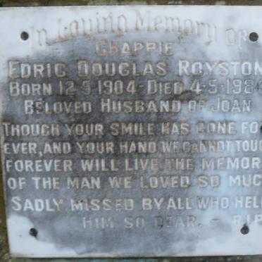 ROYSTON Edric Douglas 1904-1984