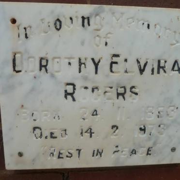 ROGERS Dorothy Elvira 1893-1973