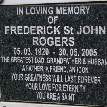 ROGERS Frederick St. John 1920-2005