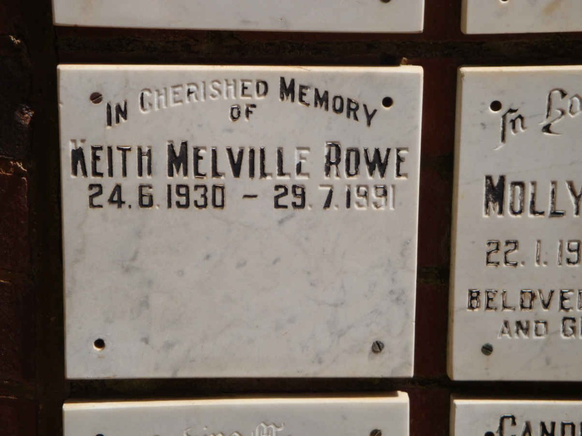 ROWE Keith Melville 1930-1991