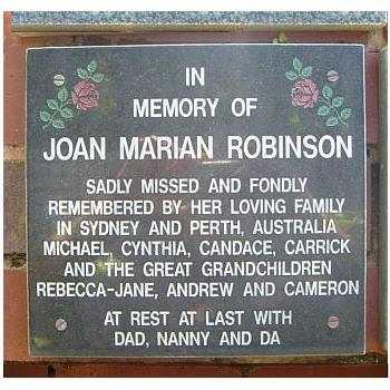 ROBINSON Joan Marian