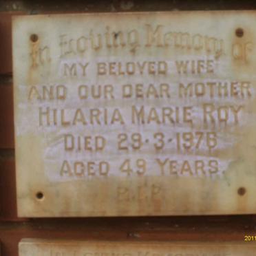 ROY Hilaria Marie -1976