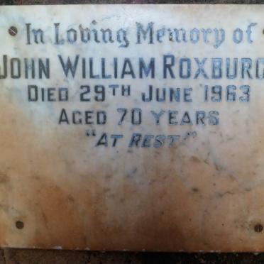 ROXBURGH John William -1963