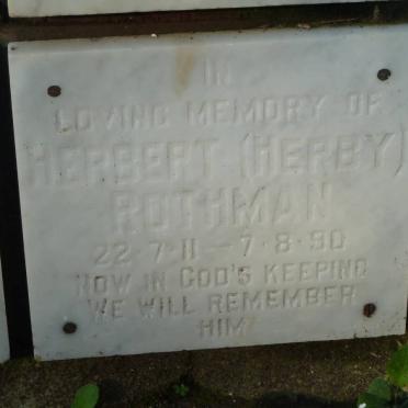 ROTHMAN Herbert 1911-1990