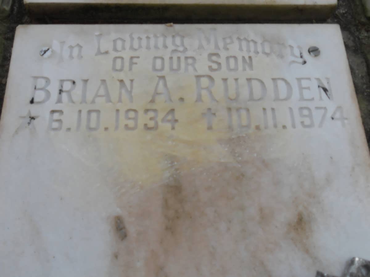 RUDDEN Brian A 1934-1974